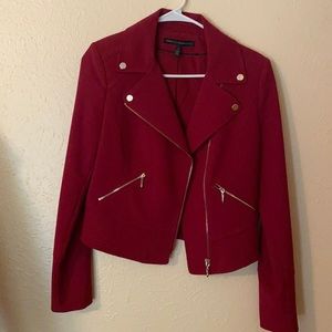 Beautiful, red WHBM jacket with gold hardware.
